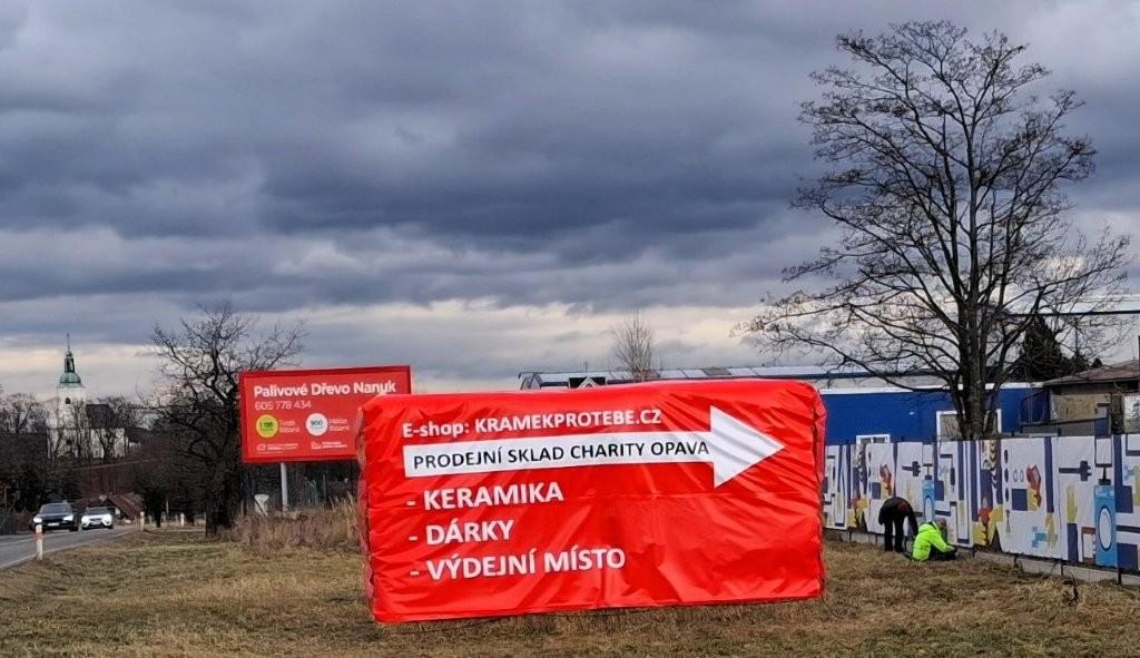 Nový orientační bod pro zákazníky a návštěvníky chráněných dílen.